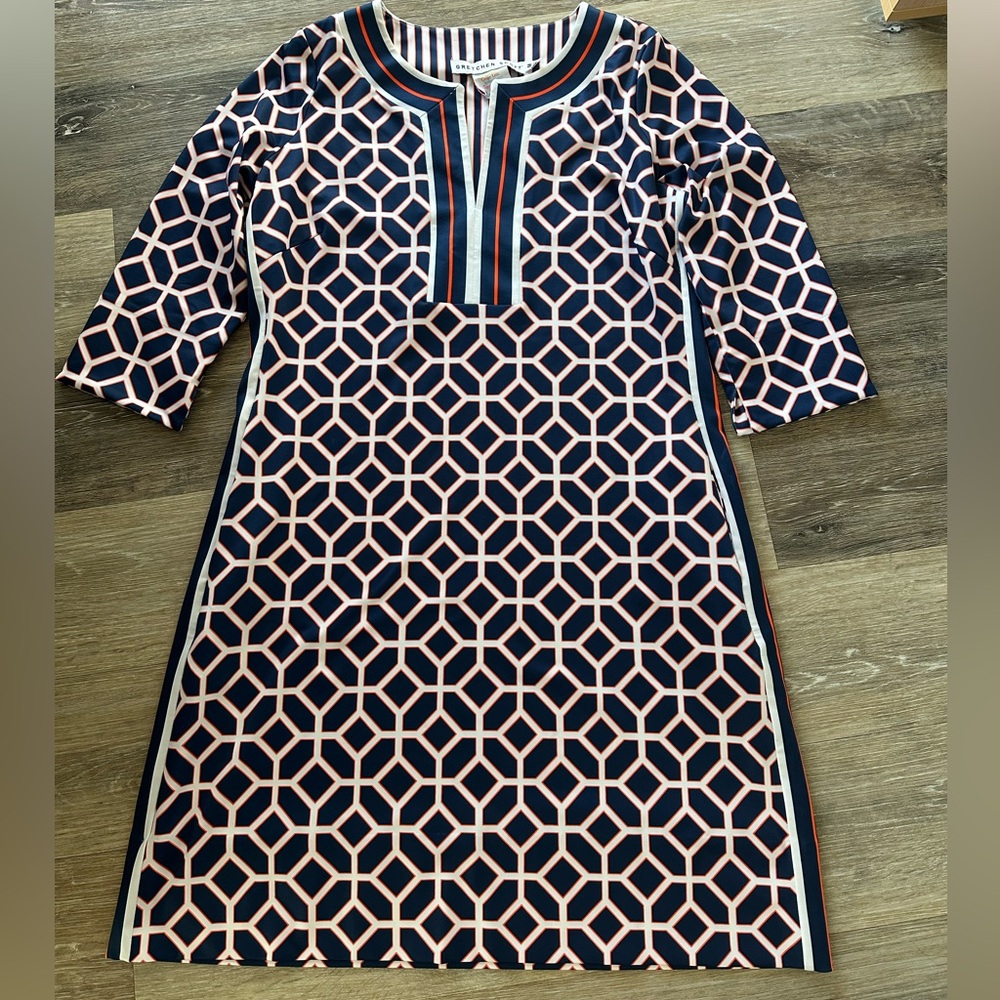 Gretchen Scott Nautical Comfortable Elegant Cruise Regatta Style Dress NWT sizeM - Picture 5 of 16
